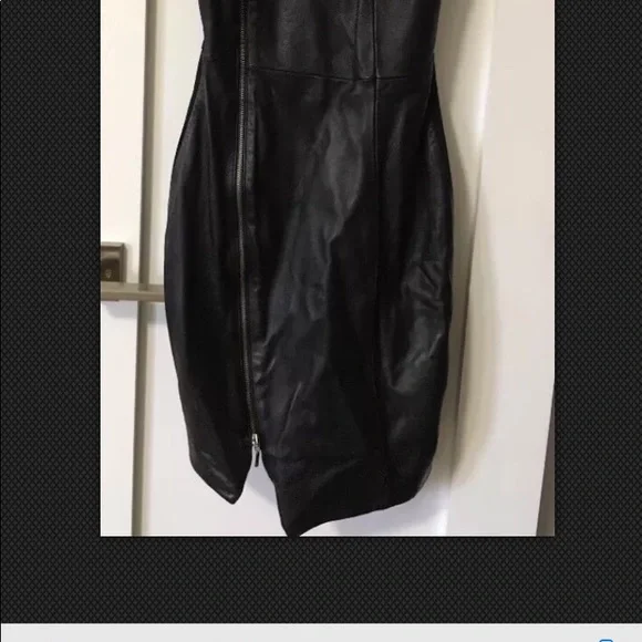 NICHOLAS 100% Leather Size 2 Dress - Picture 2 of 8